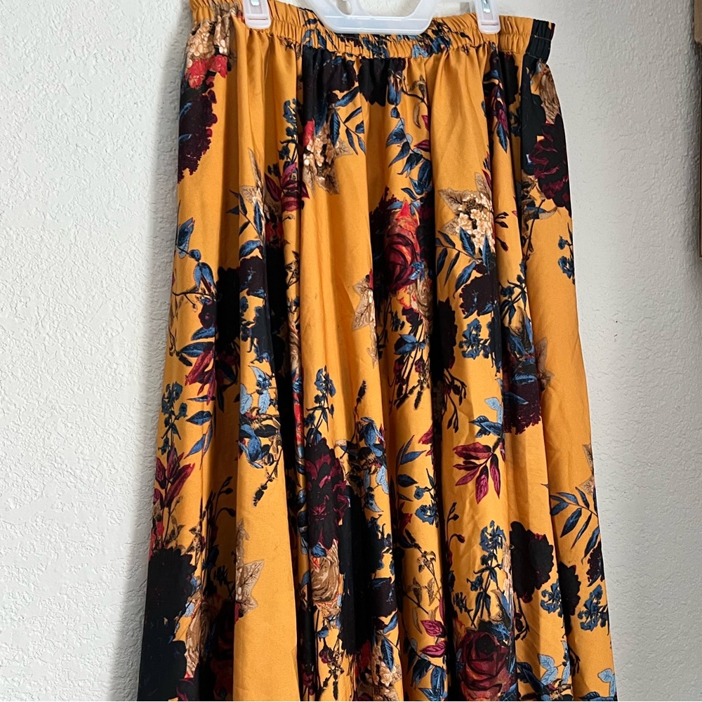 Long Floral Skirt